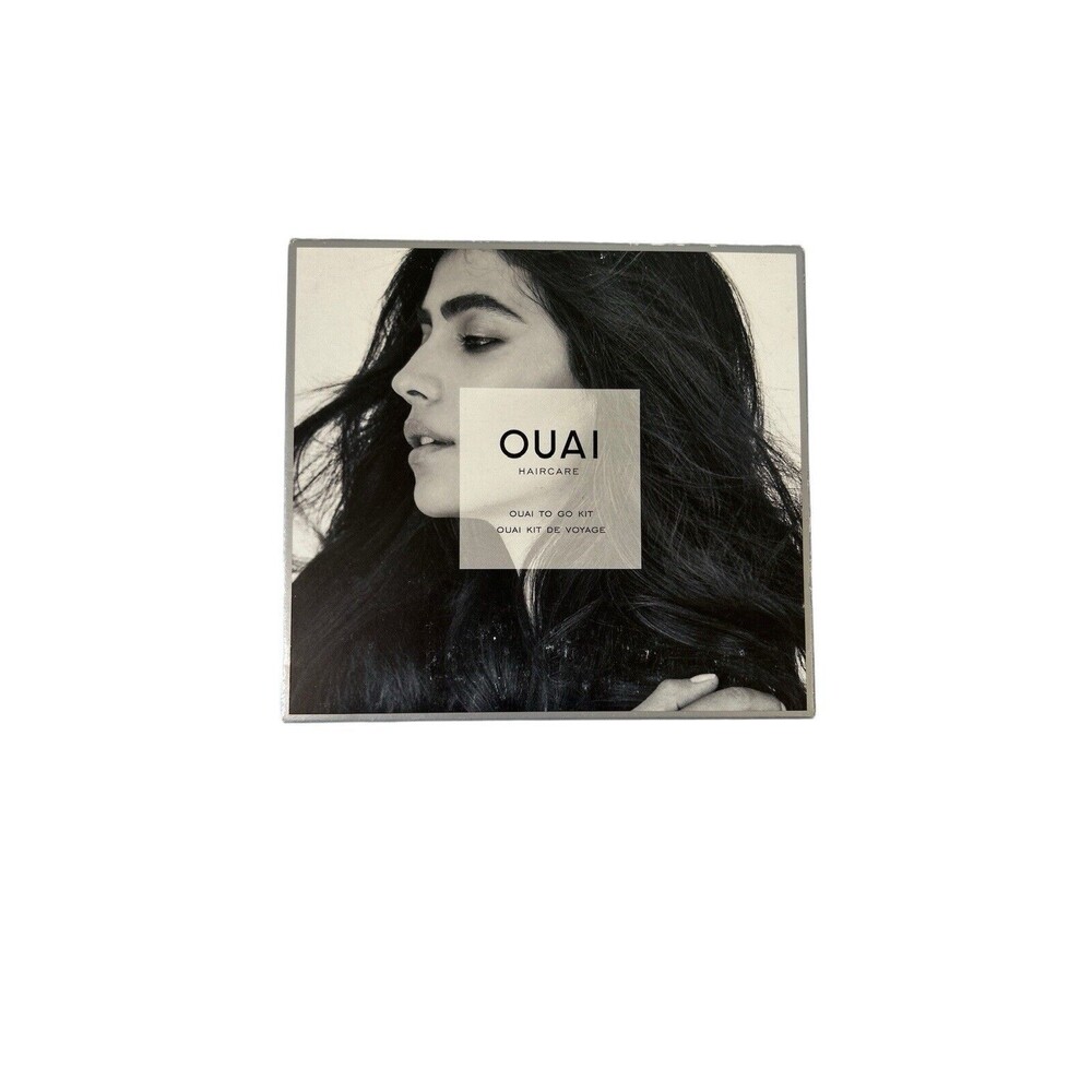 Ouai To Go Kit Travel Kit - Dry Shampoo, Wave Spray, Hair Oil, Hair Ties NIB